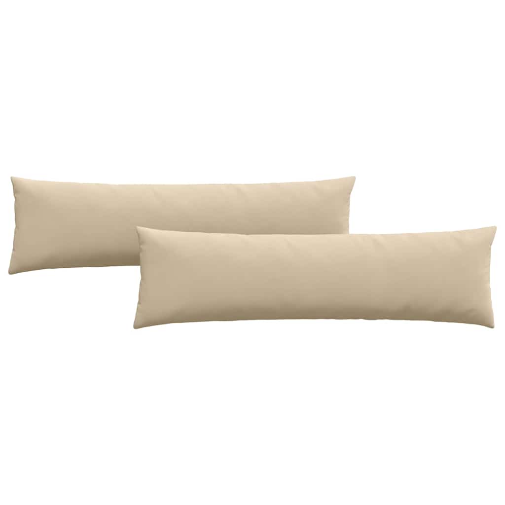 Sofa Pagalvės 2 pcs Kreminė 145 x 40 cm audinys