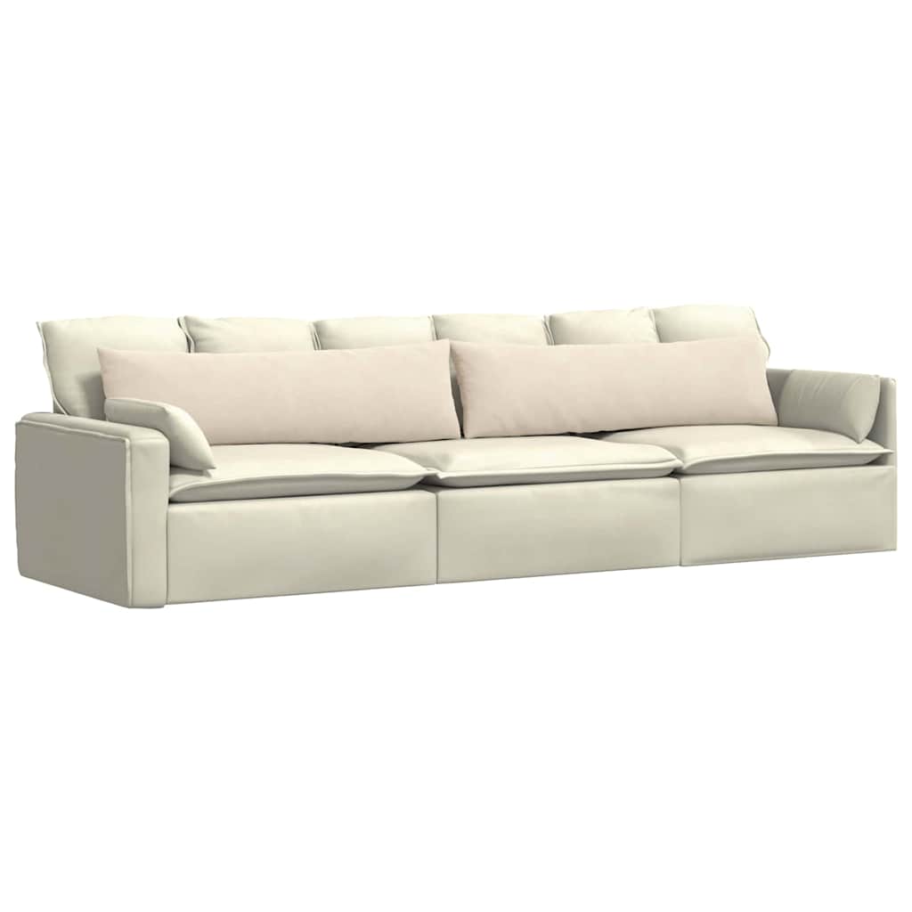Sofa Pagalvės 2 pcs Smėlio 145 x 40 cm audinys