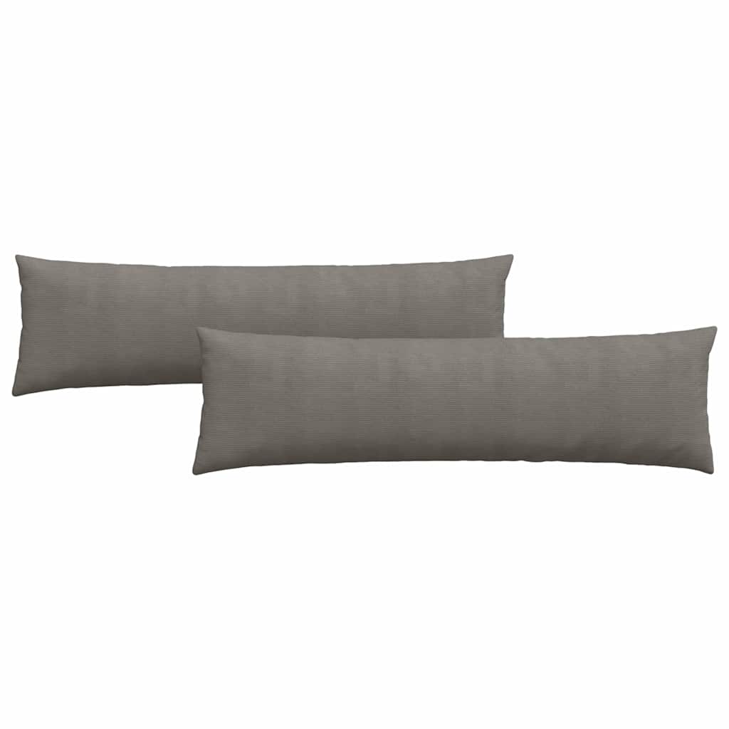 Sofa Pagalvės 2 pcs Šviesiai pilka 145 x 40 cm