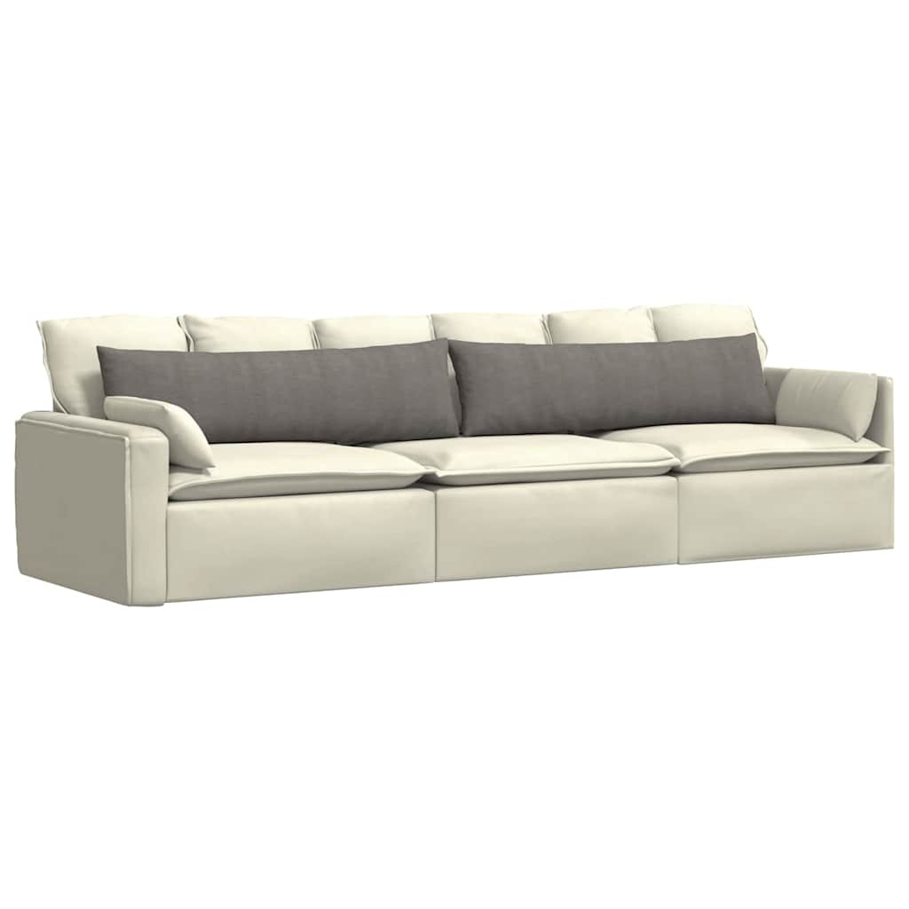 Sofa Pagalvės 2 pcs Šviesiai pilka 145 x 40 cm