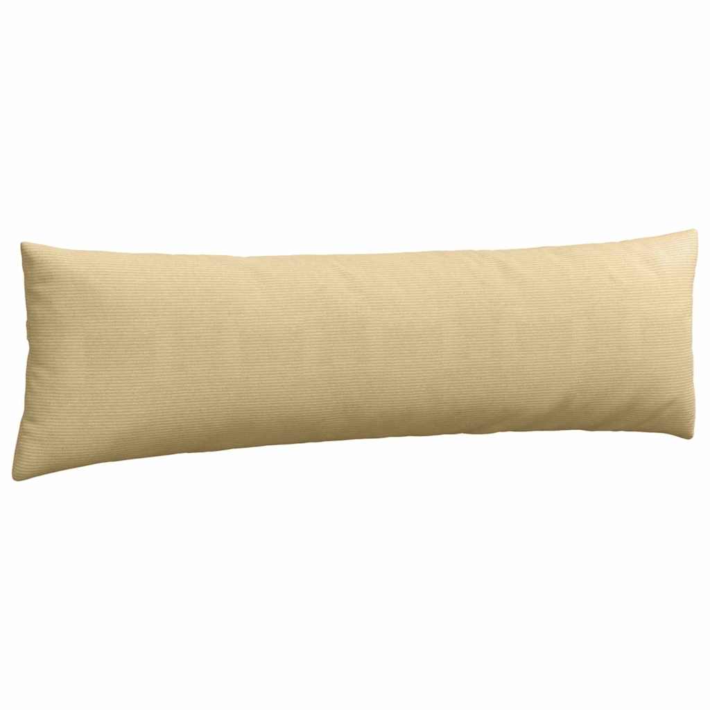 Sofa Pagalvės 2 pcs Pilkai žalia 145 x 40 cm Kordūrinis audinys