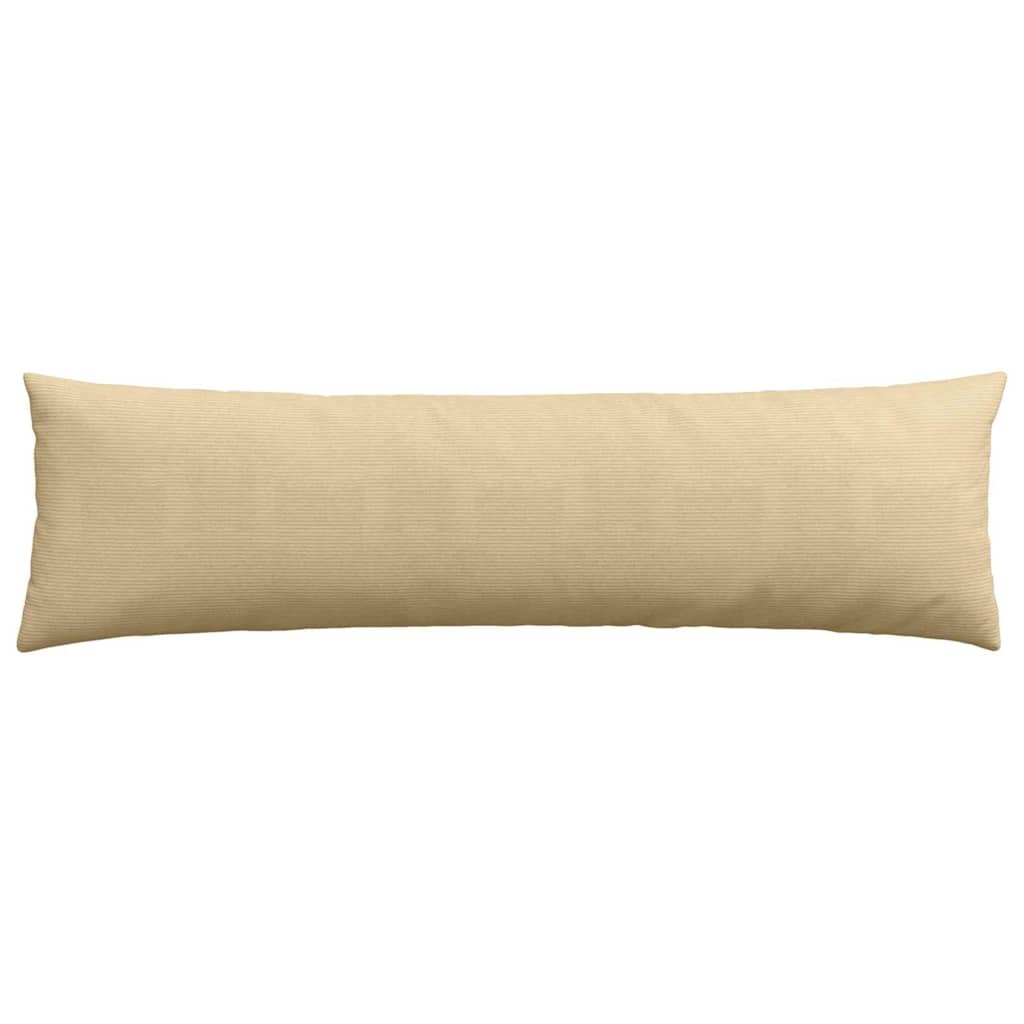 Sofa Pagalvės 2 pcs Pilkai žalia 145 x 40 cm Kordūrinis audinys