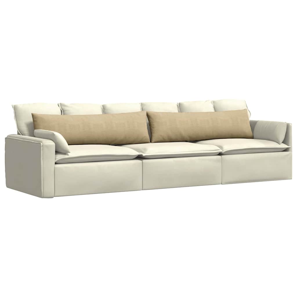 Sofa Pagalvės 2 pcs Pilkai žalia 145 x 40 cm Kordūrinis audinys