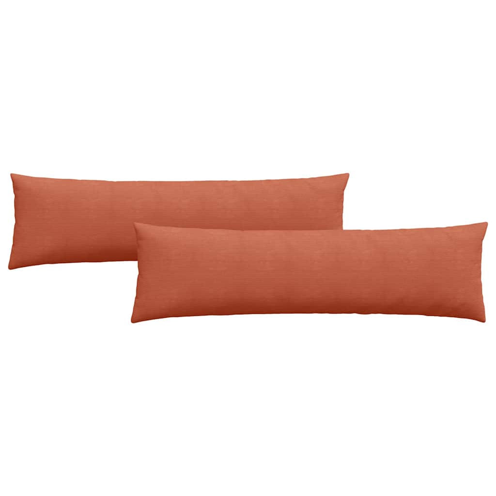 Sofa Pagalvės 2 pcs Raudona oranžinė 145 x 40 cm