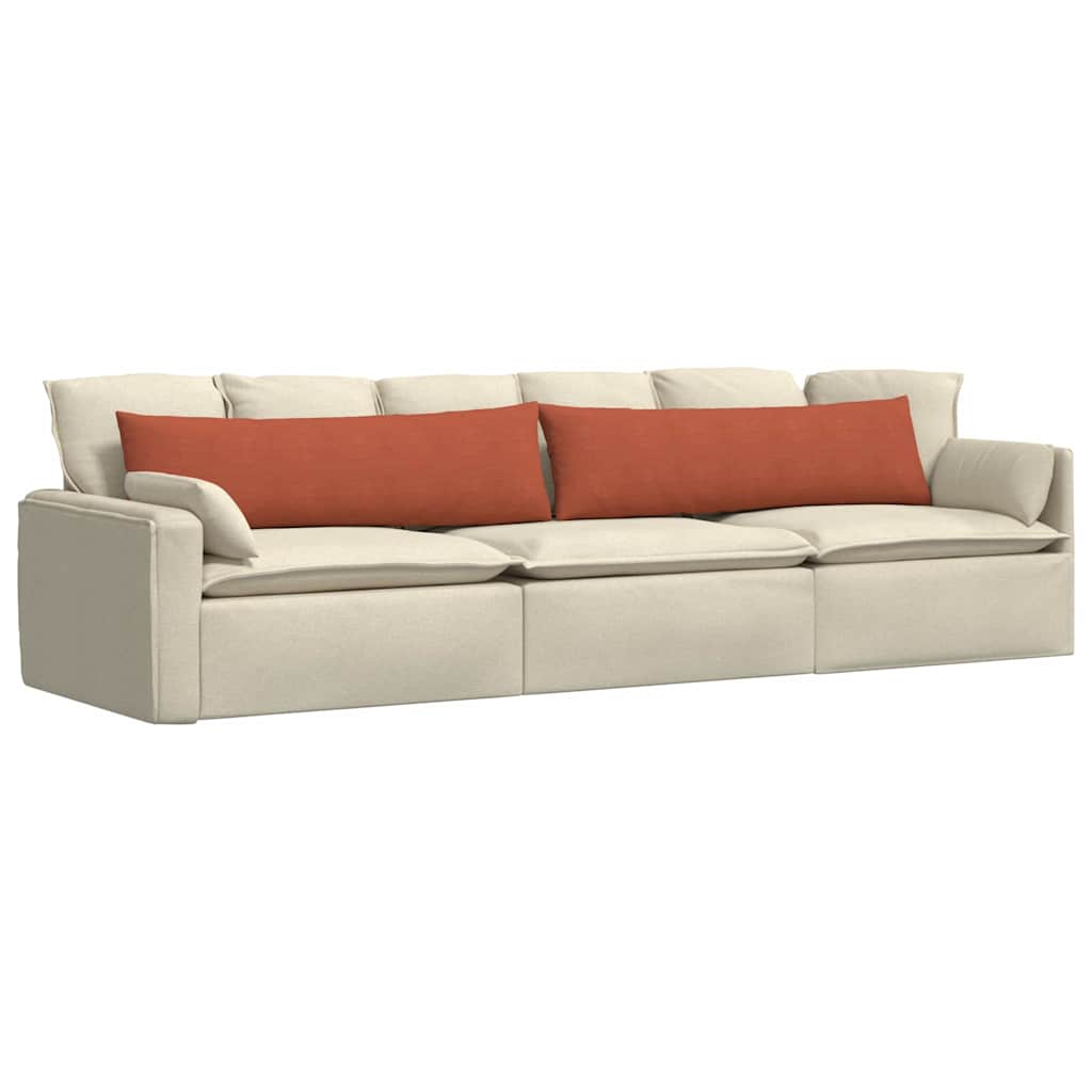 Sofa Pagalvės 2 pcs Raudona oranžinė 145 x 40 cm
