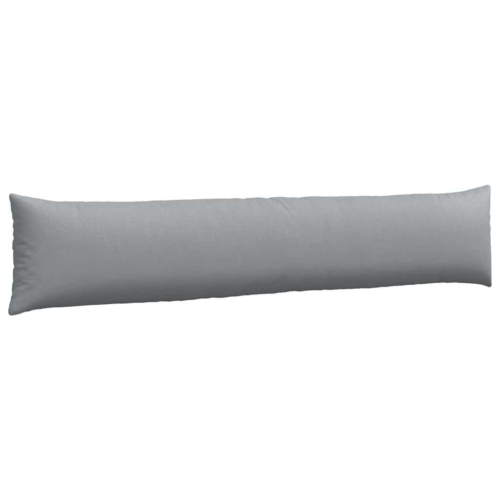 Sofa Pillows 2 pcs Light grey 200 x 40 cm fabric