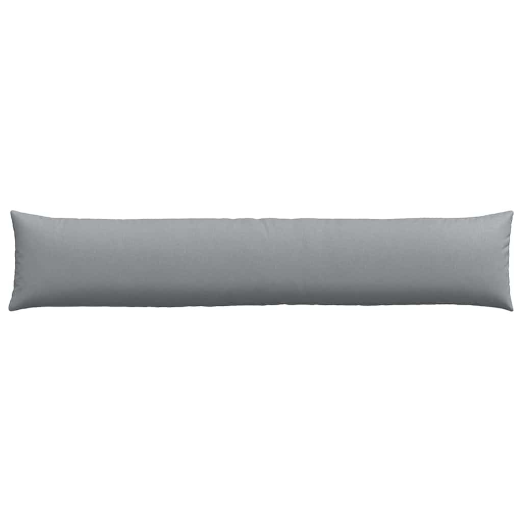 Sofa Pillows 2 pcs Light grey 200 x 40 cm fabric