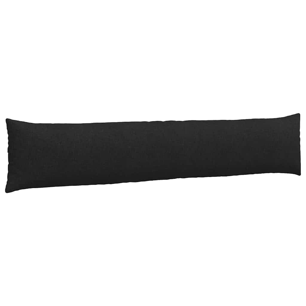 Dīvāna spilveni 2 gab. Melni 200 x 40 cm audums