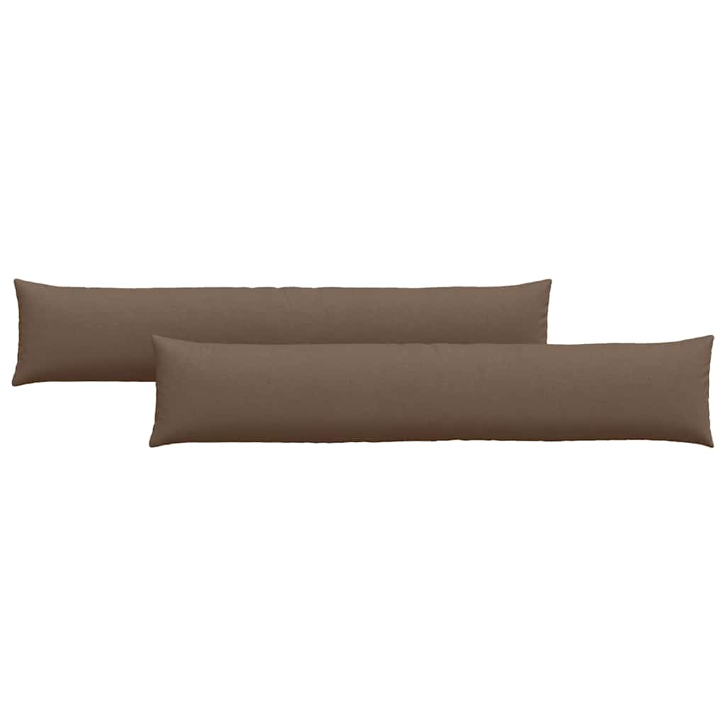 Sofa Pagalvės 2 pcs Ruda 200 x 40 cm audinys