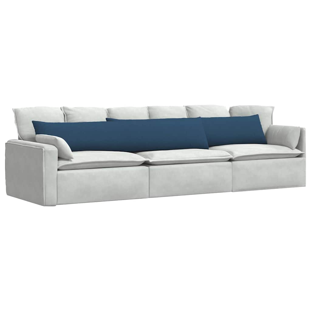 Sofa Pagalvės 2 pcs Mėlyna 200 x 40 cm audinys