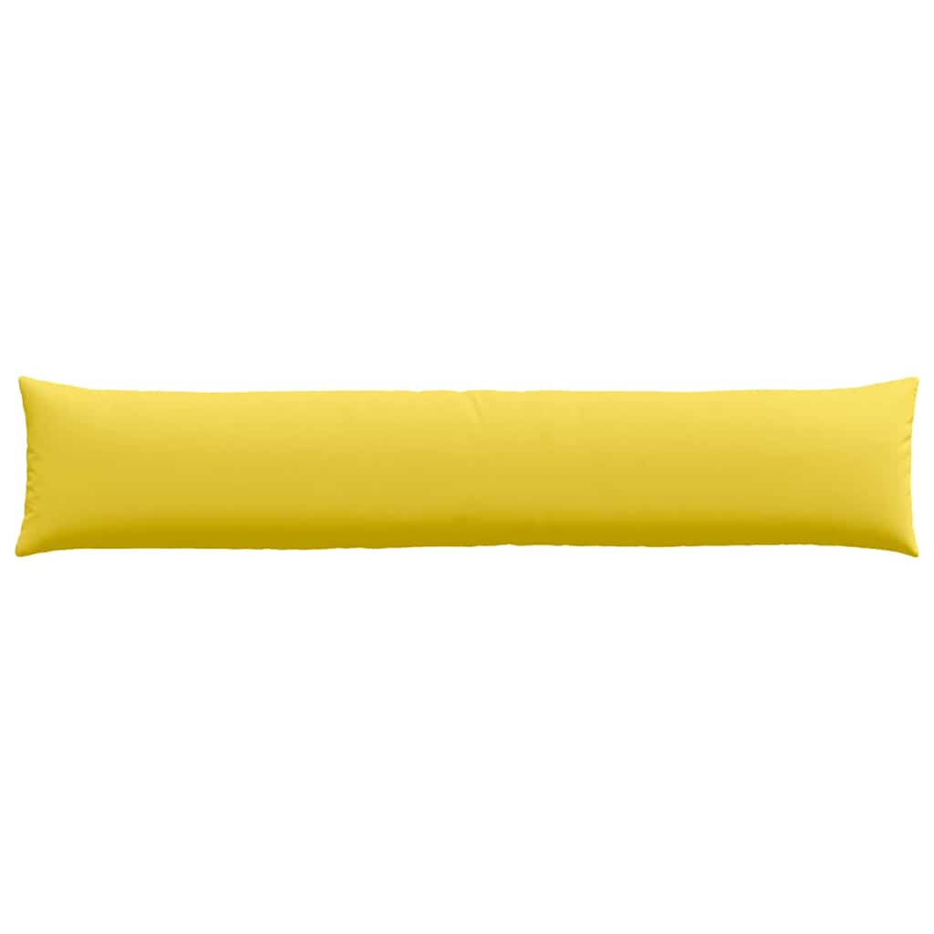 Sofa Pillows 2 pcs Light yellow 200 x 40 cm fabric
