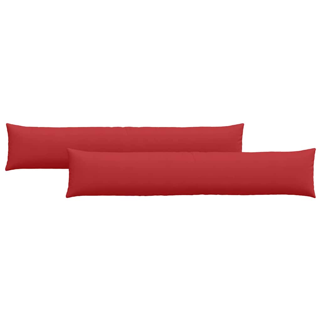 Sofa Cushions 2 pcs Red 200 x 40 cm fabric