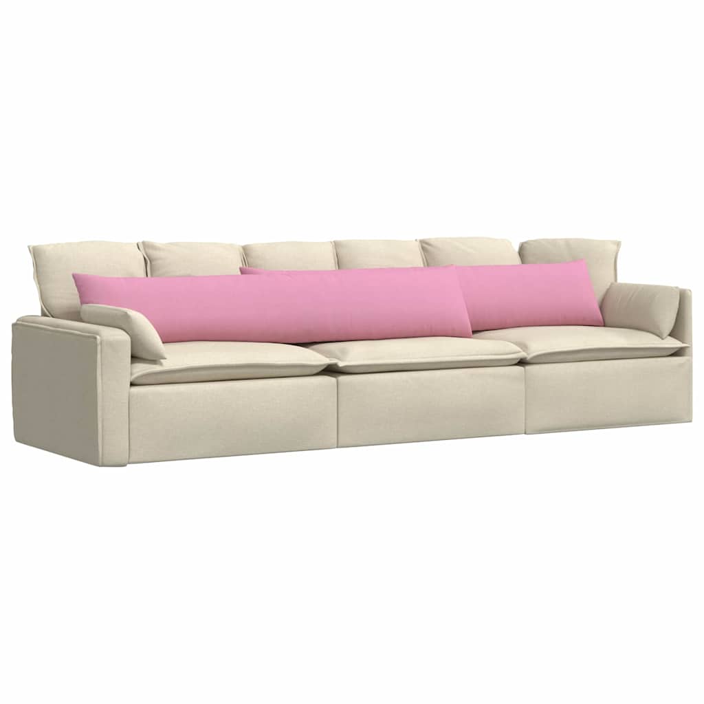 Sofa Pagalvės 2 pcs Rožinė 200 x 40 cm audinys