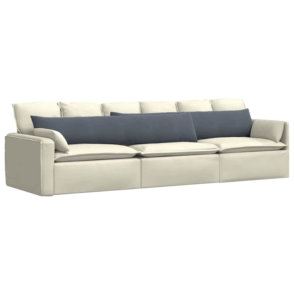 Sofa Pagalvės 2 pcs Tamsiai pilka 200 x 40 cm