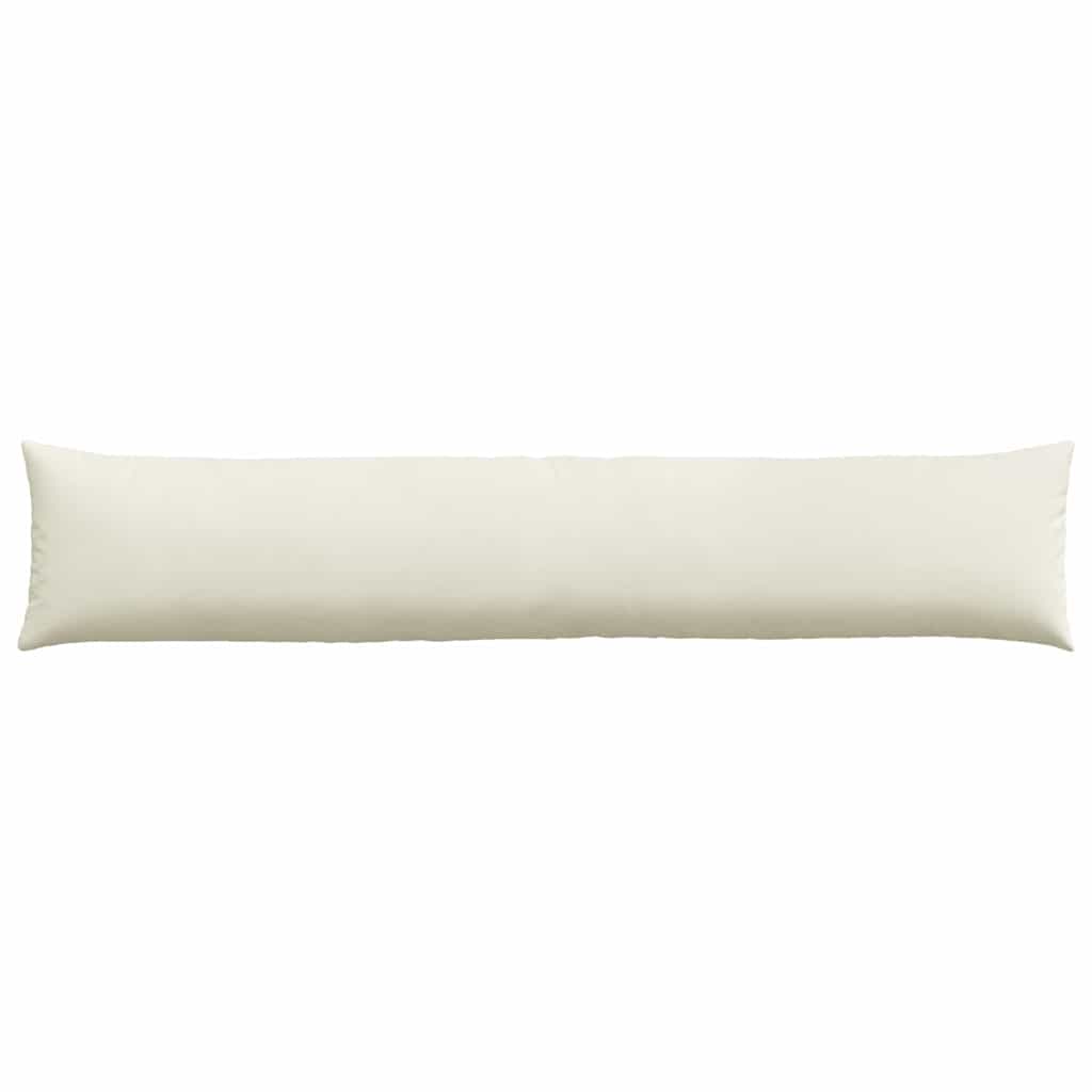 Sofa Pagalvės 2 pcs Kreminė 200 x 40 cm Kordūrinis audinys