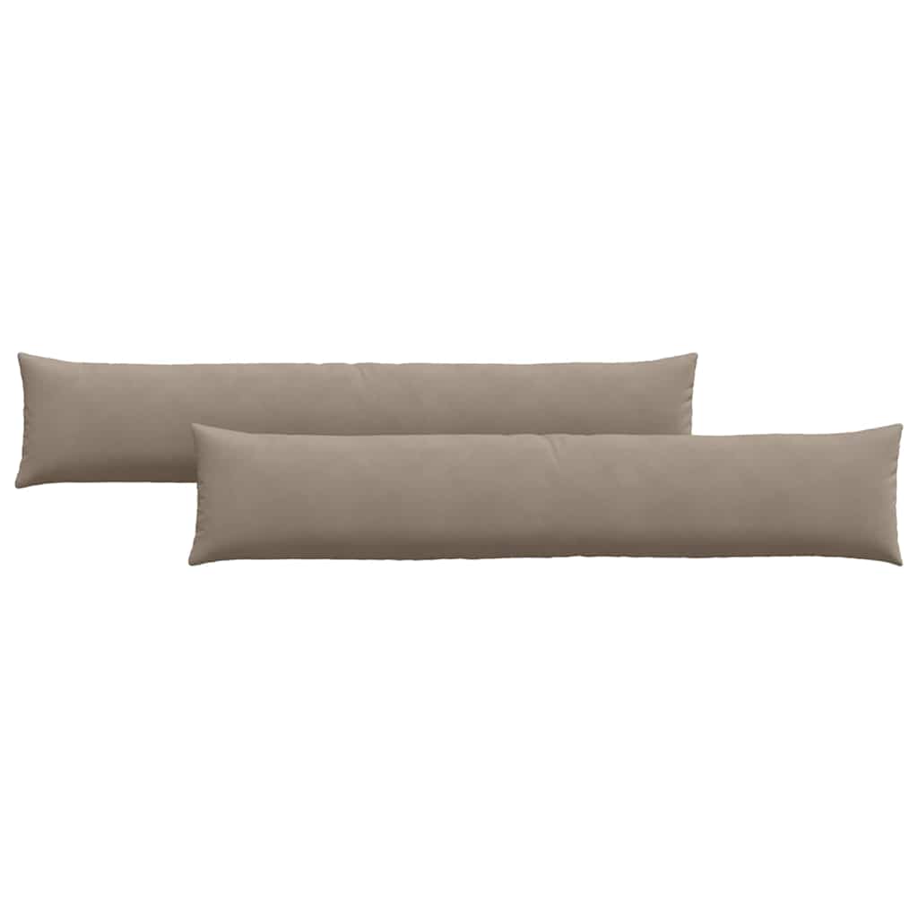 Sofa Pagalvės 2 pcs Taupe 200 x 40 cm audinys