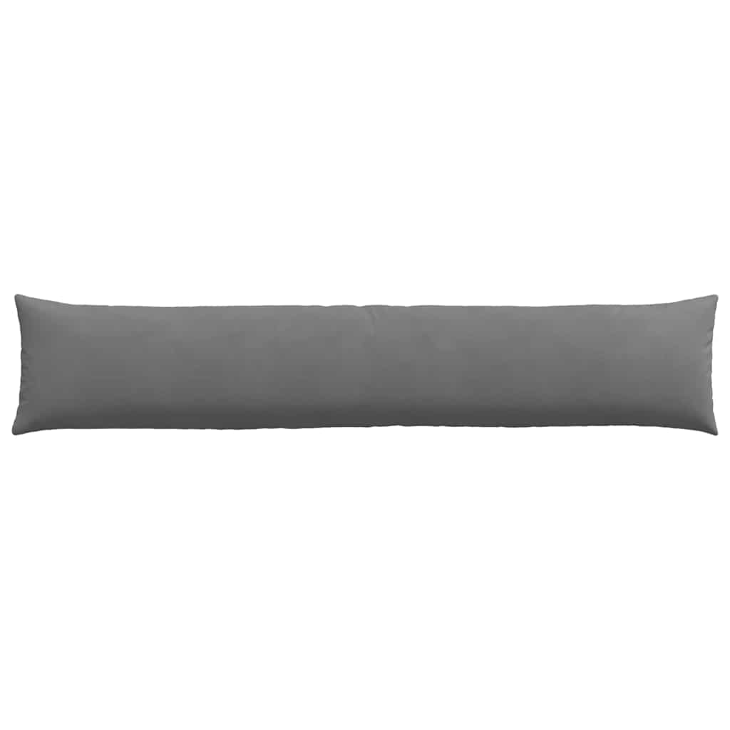 Sofa Pagalvės 2 pcs Tamsiai pilka 200 x 40 cm audinys