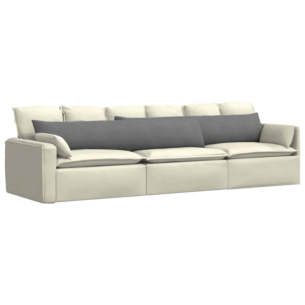 Sofa Pagalvės 2 pcs Tamsiai pilka 200 x 40 cm audinys