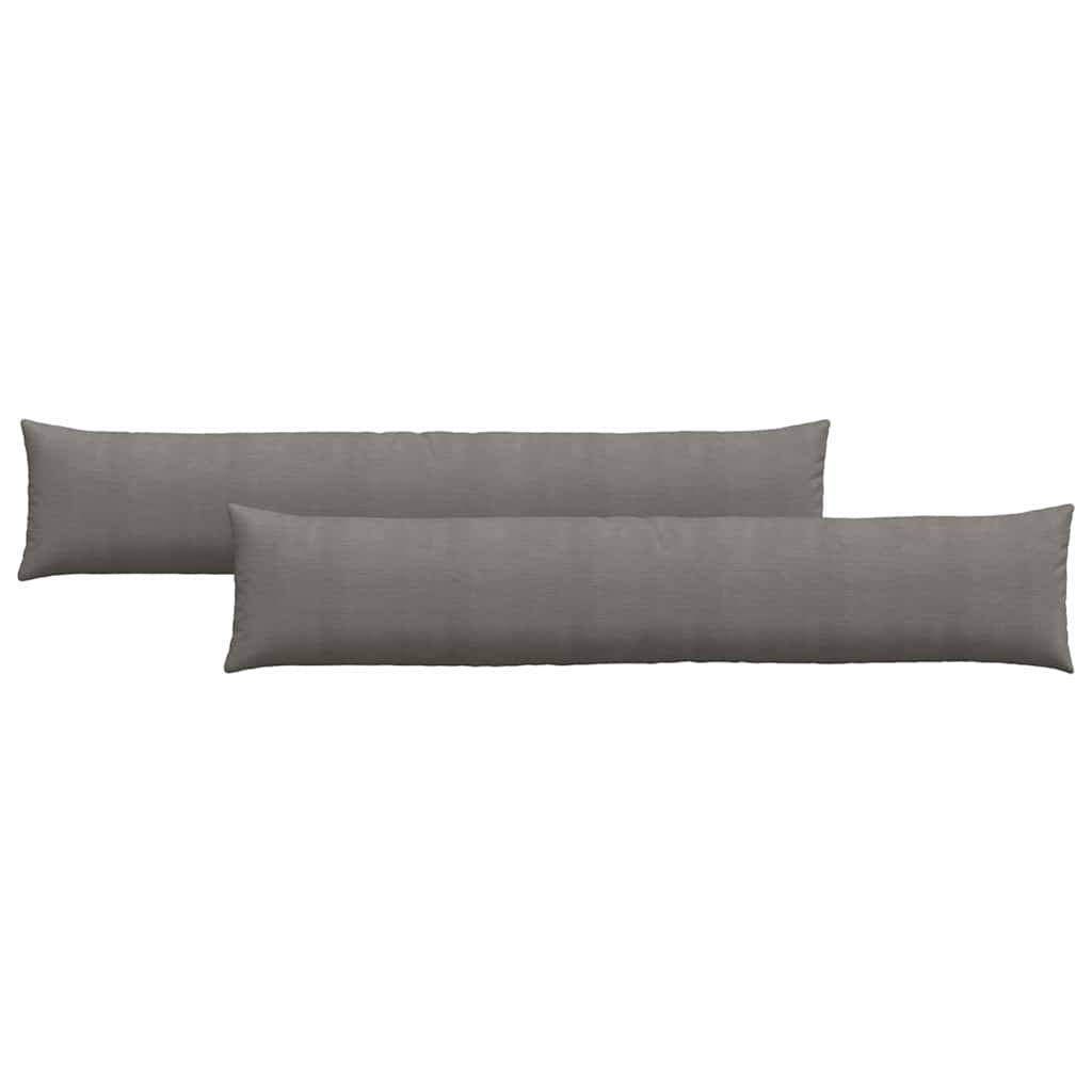 Sofa Cushion 2 pcs Light Grey 200 x 40 cm