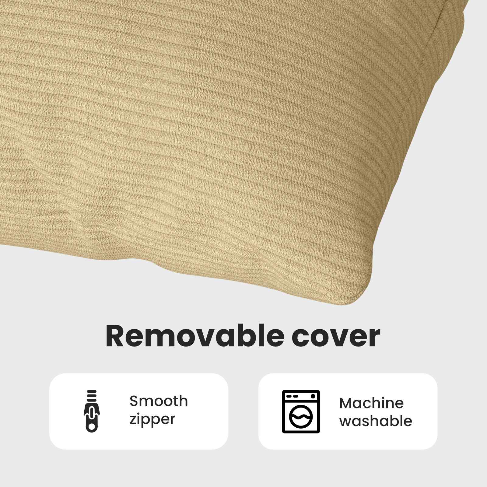Sofa Pagalvės 2 pcs Pilkai žalia 200 x 40 cm Kordūrinis audinys