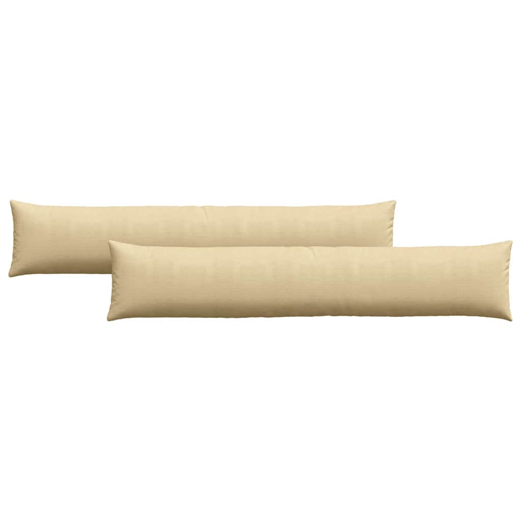 Sofa Pagalvės 2 pcs Pilkai žalia 200 x 40 cm Kordūrinis audinys