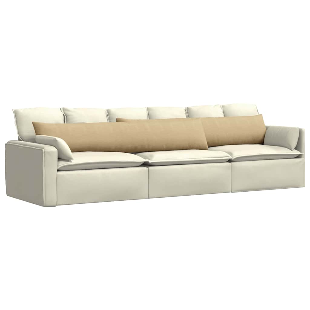 Sofa Pagalvės 2 pcs Pilkai žalia 200 x 40 cm Kordūrinis audinys