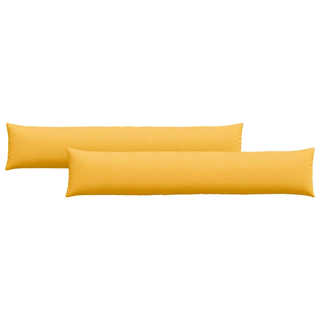 Sofa Pagalvės 2 pcs Šviesi geltona 200 x 40 cm