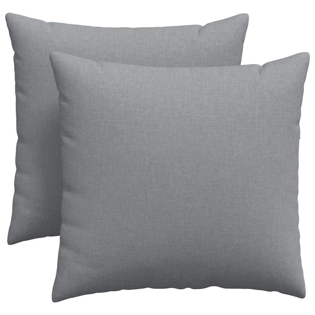 Sofa Pagalvės 2 pcs Šviesiai pilka 45 x 45 cm audinys