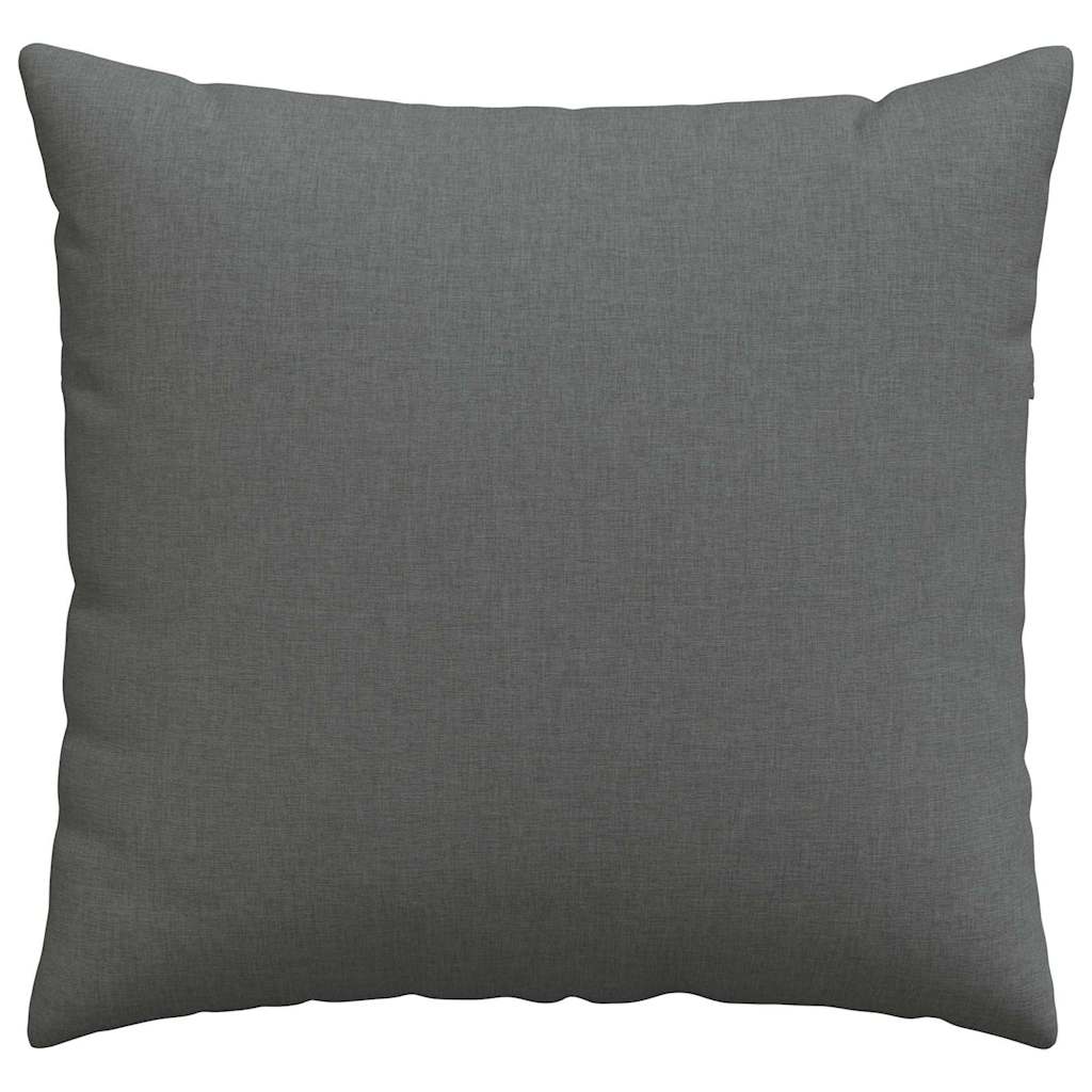 Sofa Pagalvės 2 pcs Tamsiai pilka 45 x 45 cm audinys