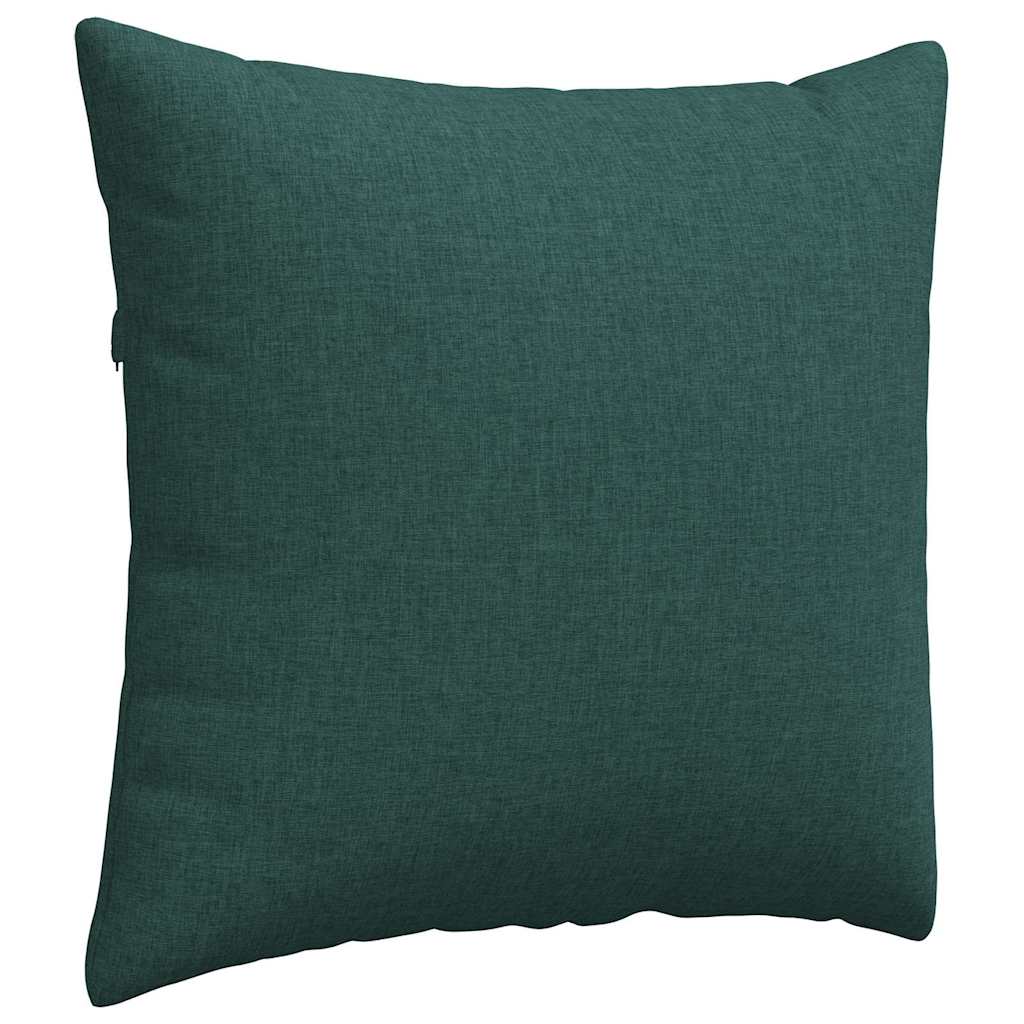 Sofa Cushions 2 pcs Dark green 45 x 45 cm fabric