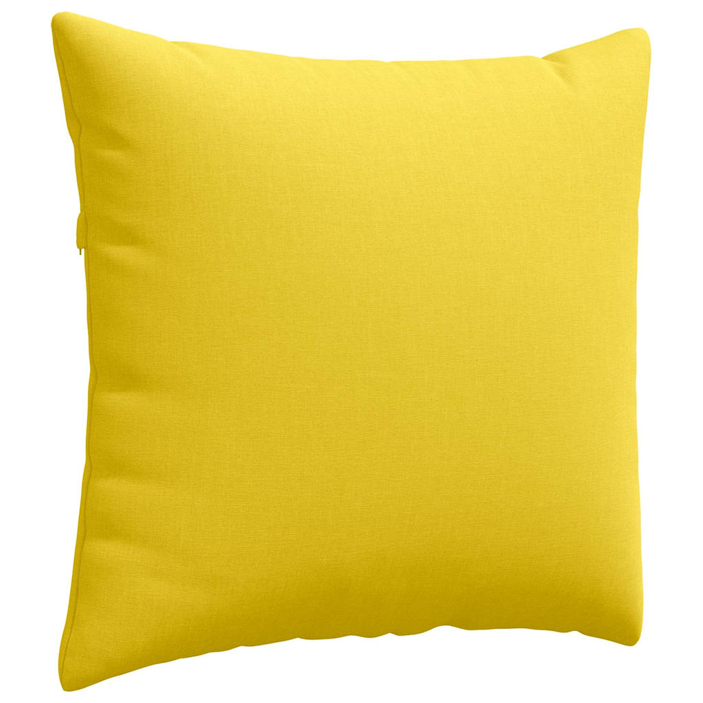 Sofa Pagalvės 2 pcs Šviesi geltona 45 x 45 cm audinys
