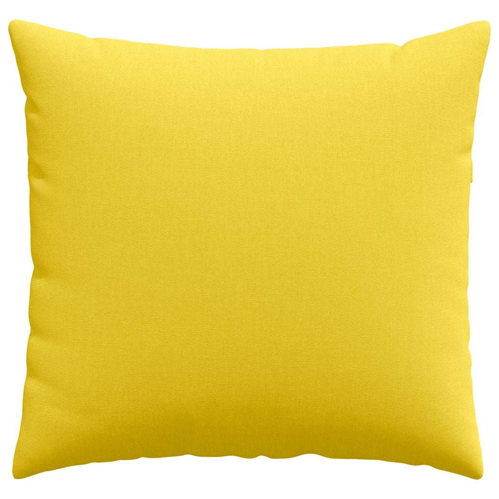 Sofa Pagalvės 2 pcs Šviesi geltona 45 x 45 cm audinys