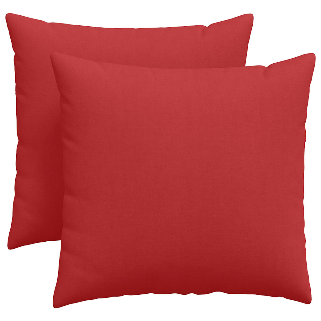 Sofa Pagalvės 2 pcs Raudona 45 x 45 cm audinys