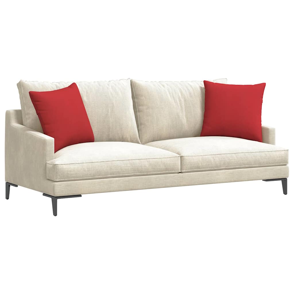 Sofa Pagalvės 2 pcs Raudona 45 x 45 cm audinys
