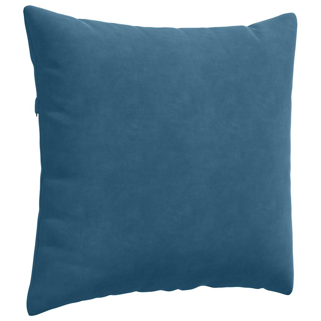 Sofa Cushions 2 pcs Blue 45 x 45 cm Corduroy fabric