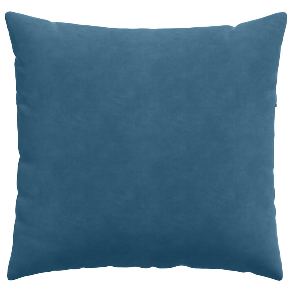Sofa Cushions 2 pcs Blue 45 x 45 cm Corduroy fabric