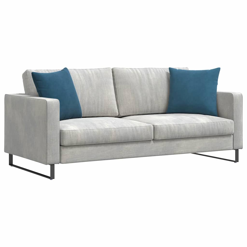 Sofa Cushions 2 pcs Blue 45 x 45 cm Corduroy fabric
