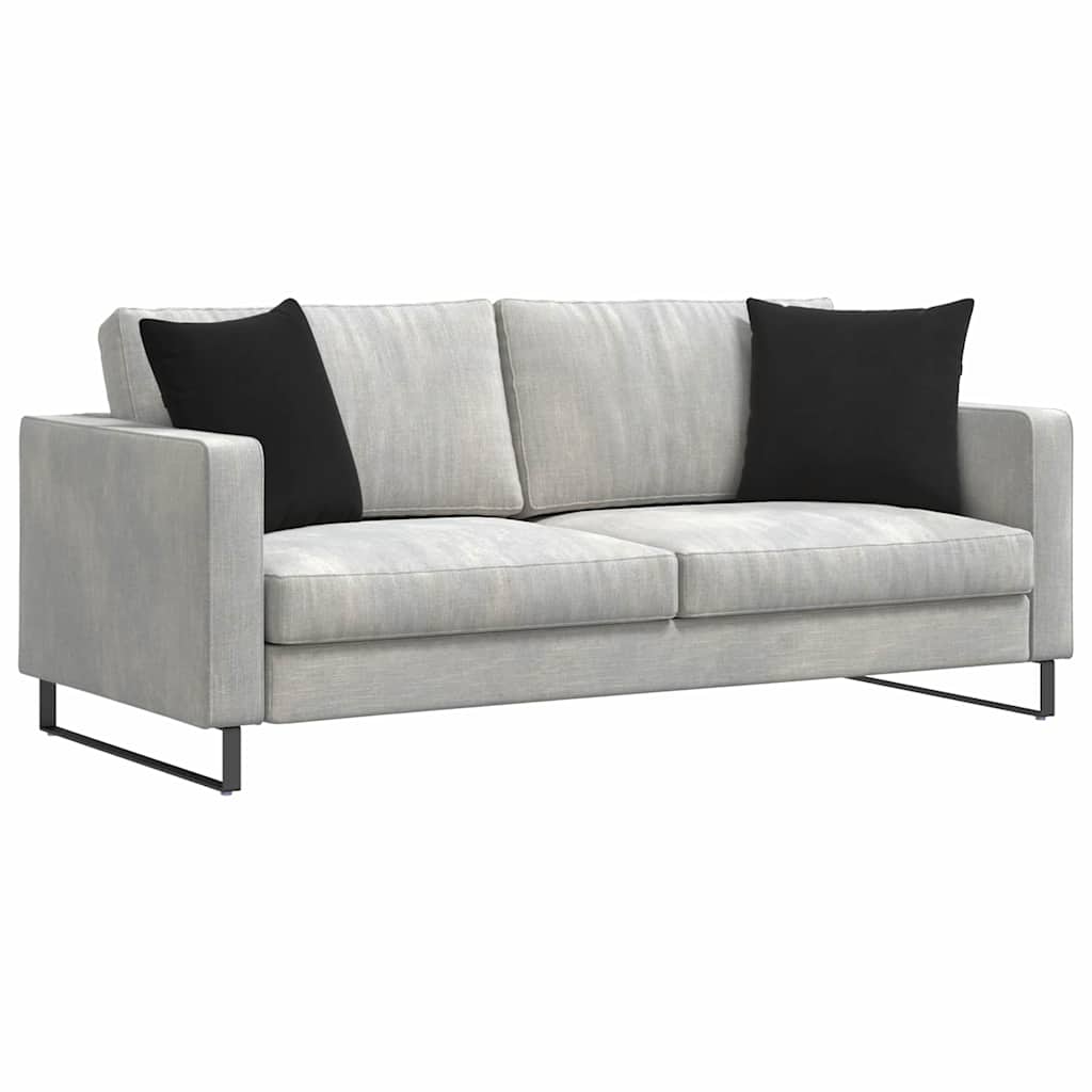 Sofa Pagalvės 2 pcs Juoda 45 x 45 cm Kordūrinis audinys