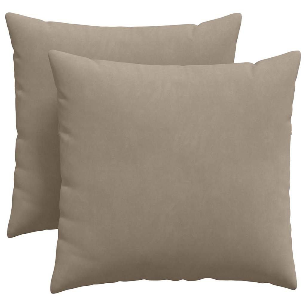 Sofa Pagalvės 2 pcs Taupe 45 x 45 cm audinys