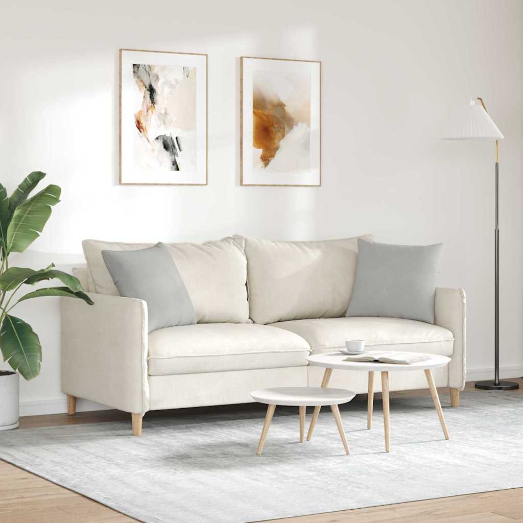 Sofa Pagalvės 2 pcs Šviesiai pilka 45 x 45 cm audinys