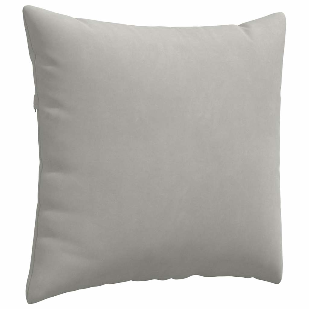 Sofa Pagalvės 2 pcs Šviesiai pilka 45 x 45 cm audinys