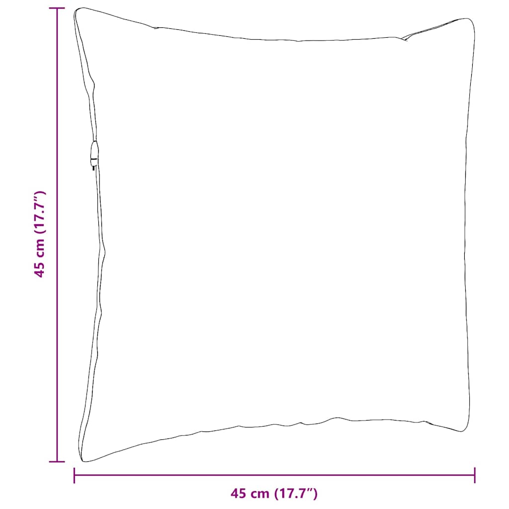 Sofa Pagalvės 2 pcs Šviesiai pilka 45 x 45 cm audinys