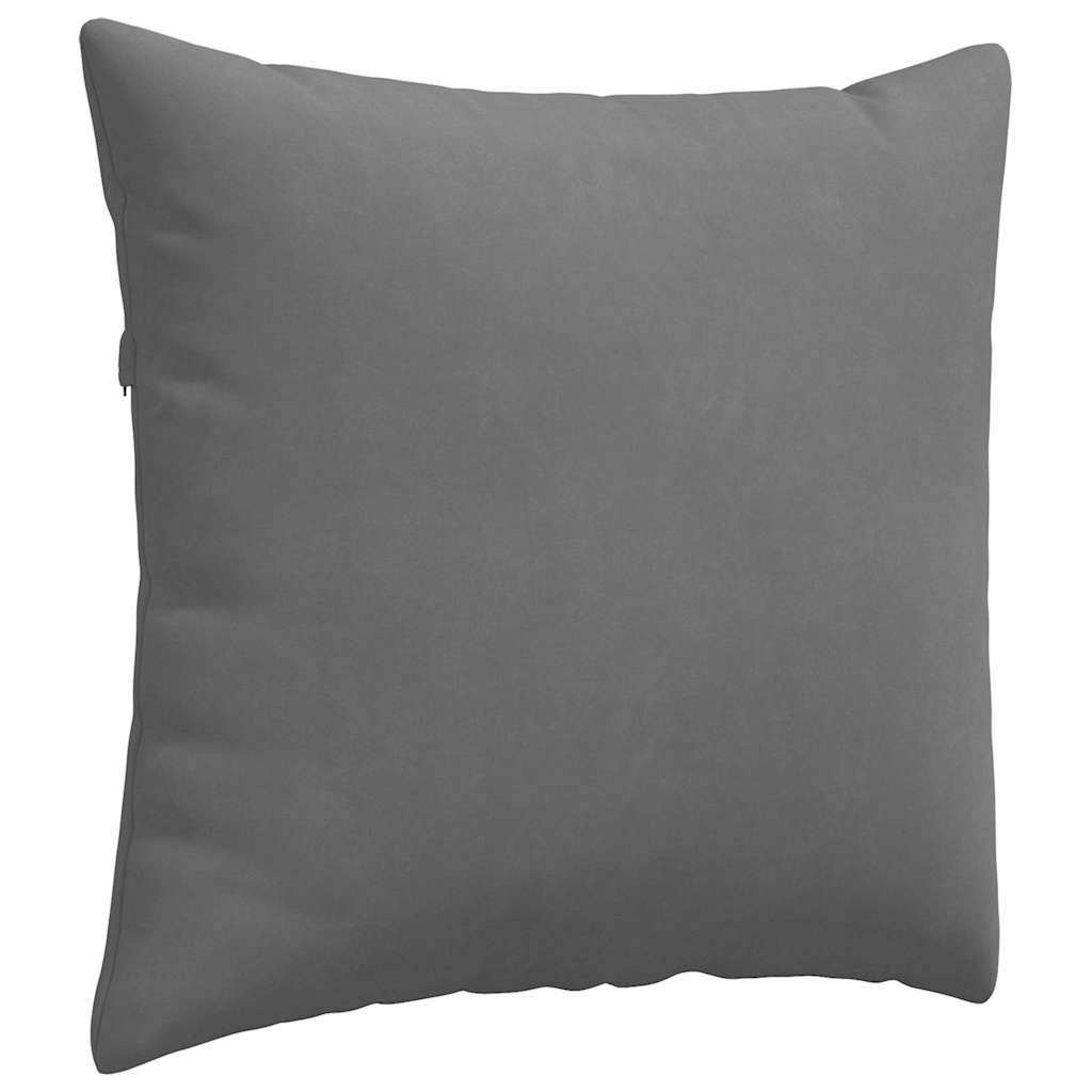 Sofa Pagalvės 2 pcs Tamsiai pilka 45 x 45 cm audinys