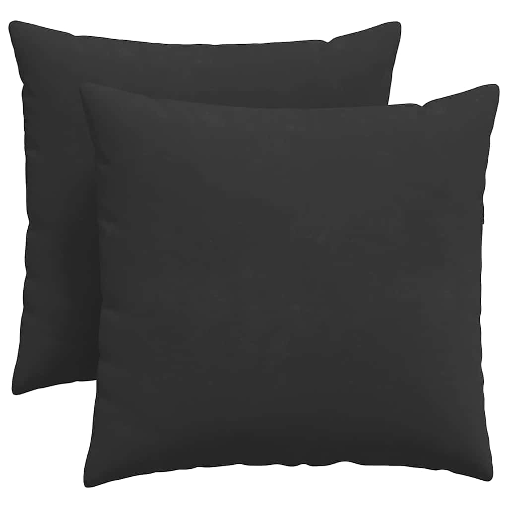 Sofa Pagalvės 2 pcs Juoda 45 x 45 cm audinys