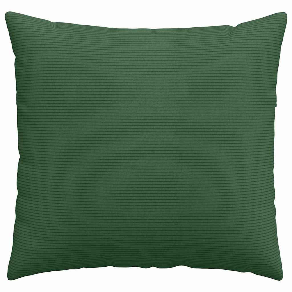 Sofa Pagalvės 2 pcs Tamsiai žalia 45 x 45 cm Kordūrinis audinys