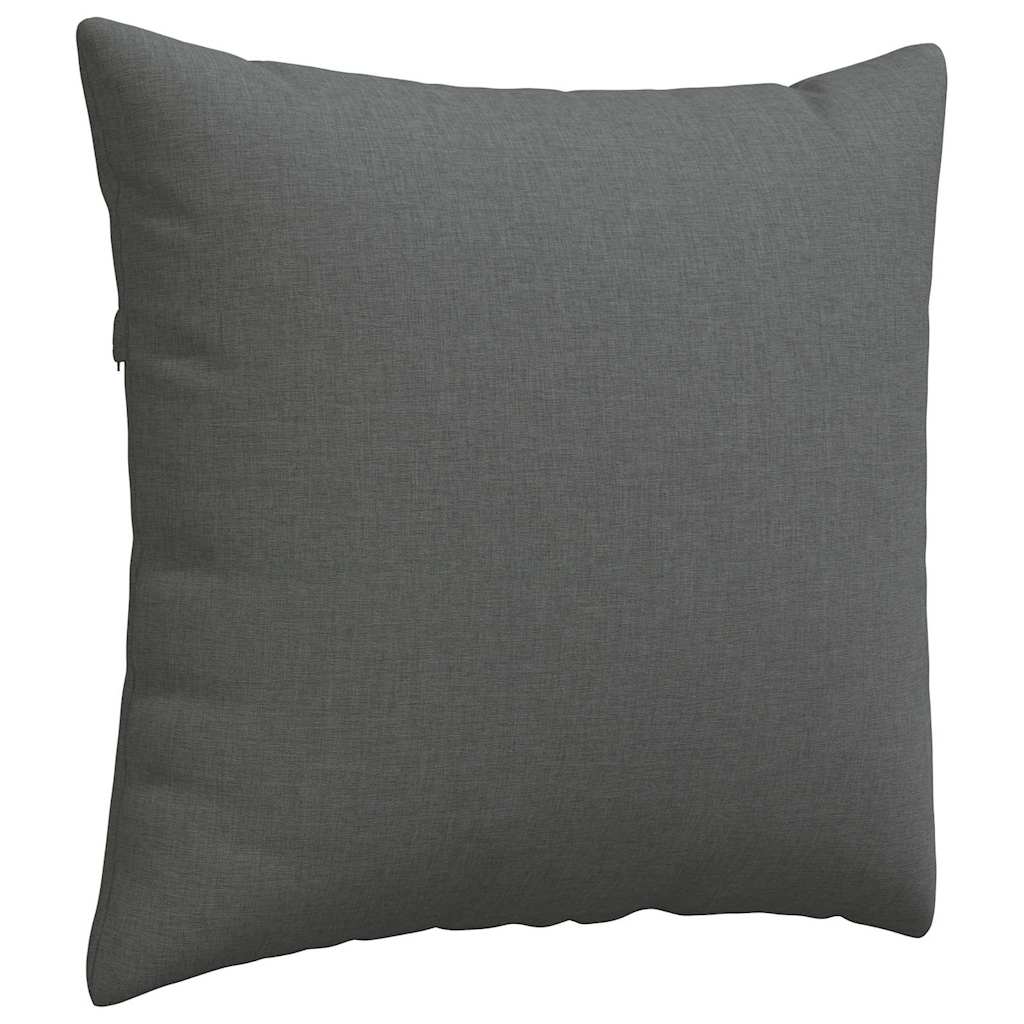 Sofa Pagalvės 2 pcs Tamsiai pilka 50 x 50 cm audinys