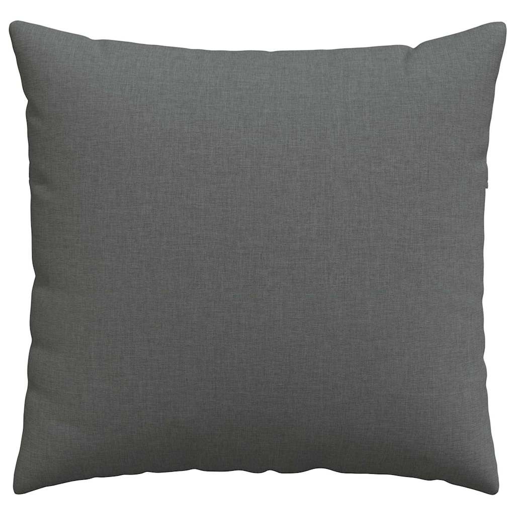Sofa Pagalvės 2 pcs Tamsiai pilka 50 x 50 cm audinys