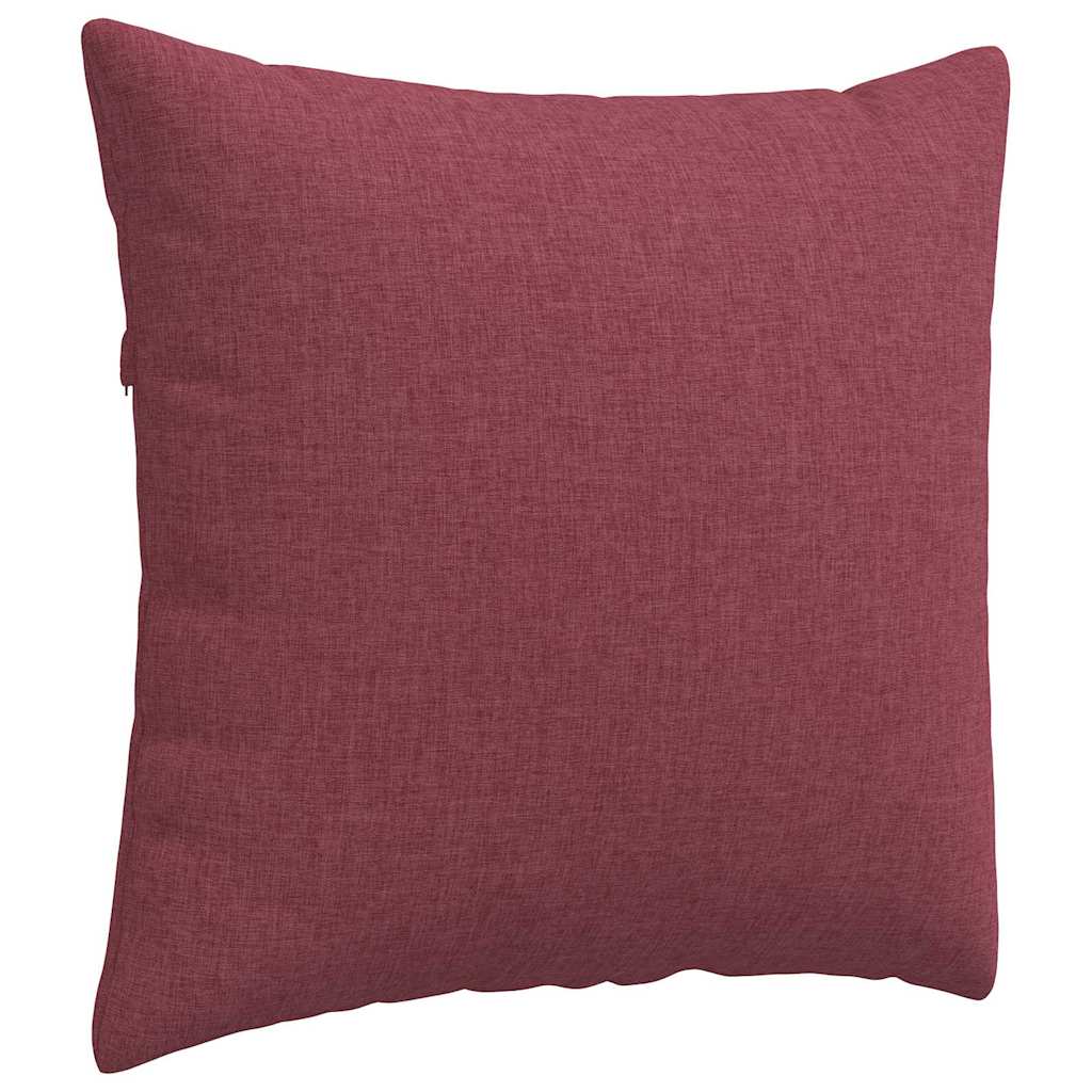 Sofa Pagalvės 2 pcs Vyno raudona 50 x 50 cm audinys
