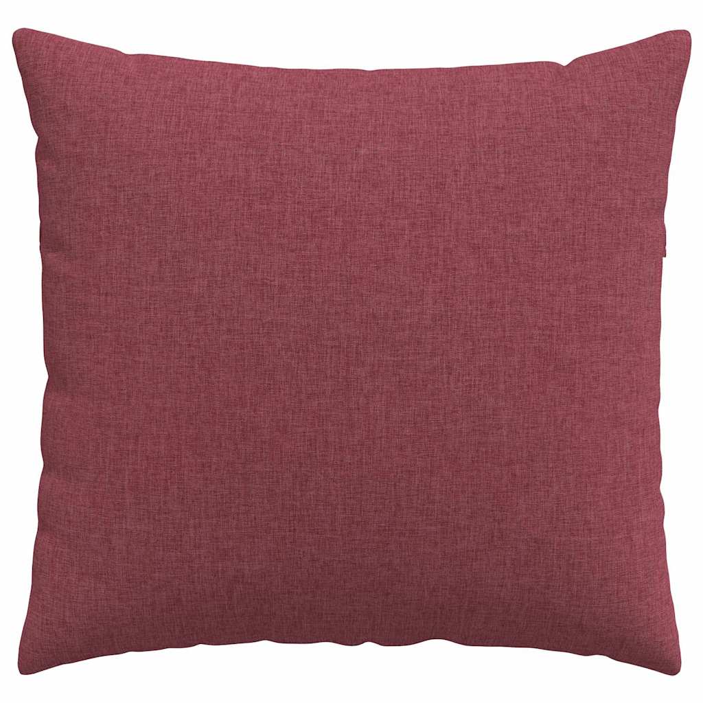 Sofa Pagalvės 2 pcs Vyno raudona 50 x 50 cm audinys