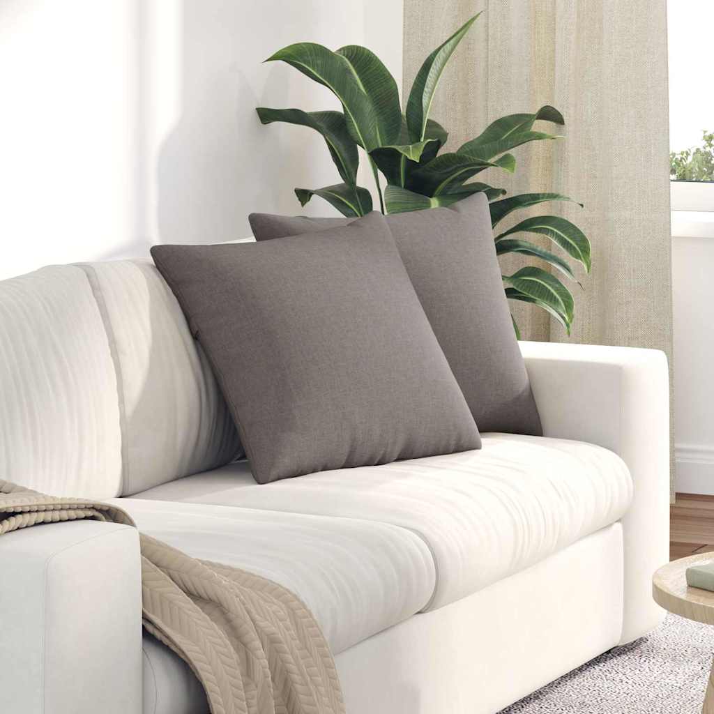 Sofa Pagalvės 2 pcs Taupe 50 x 50 cm audinys